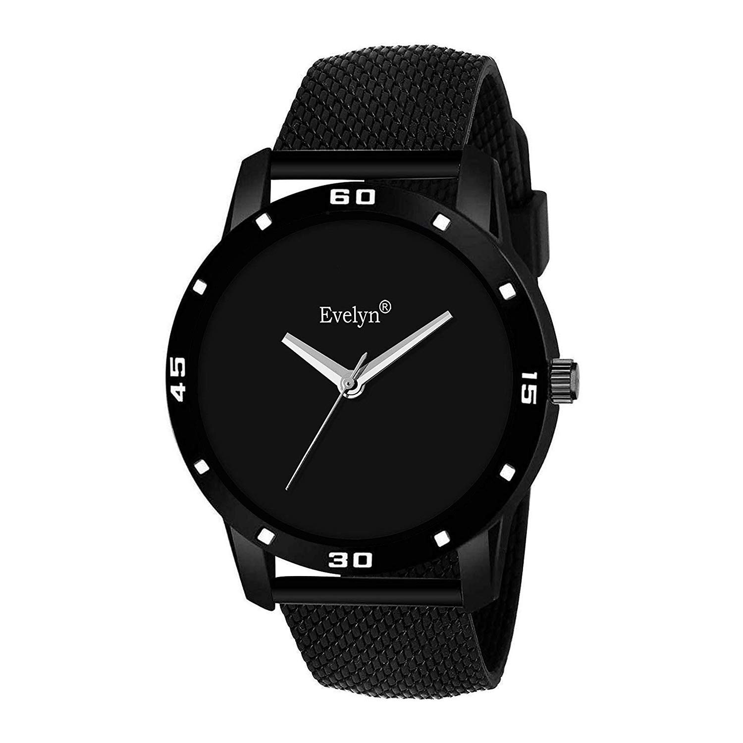 Evelyn Analogue Black Dial Mens Watch | Watch for Men | Watch for Boys (B0849W9Z99) Amazon Price History, Amazon Price Tracker