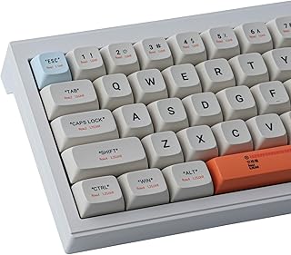 Tsungup PBT Keycaps 138 Keys XDA Profile Keycaps Dye-Sublimation Plastic Custom Keycaps Full Set for ANSI Layout Cherry MX Switches Mechanical Keyboards