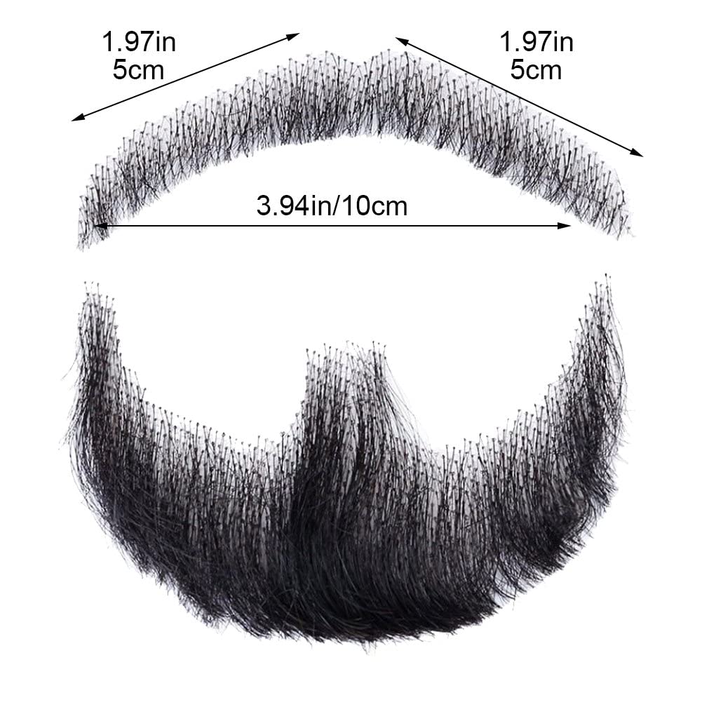 Fausse Barbe En Cheveux Humains Réalistes - Fausse Moustache