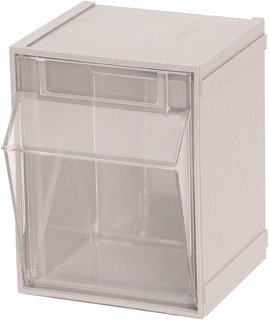 Quantum Storage Clear Tip Out Storage Bins 4in. x 4 1/2in. x 6in