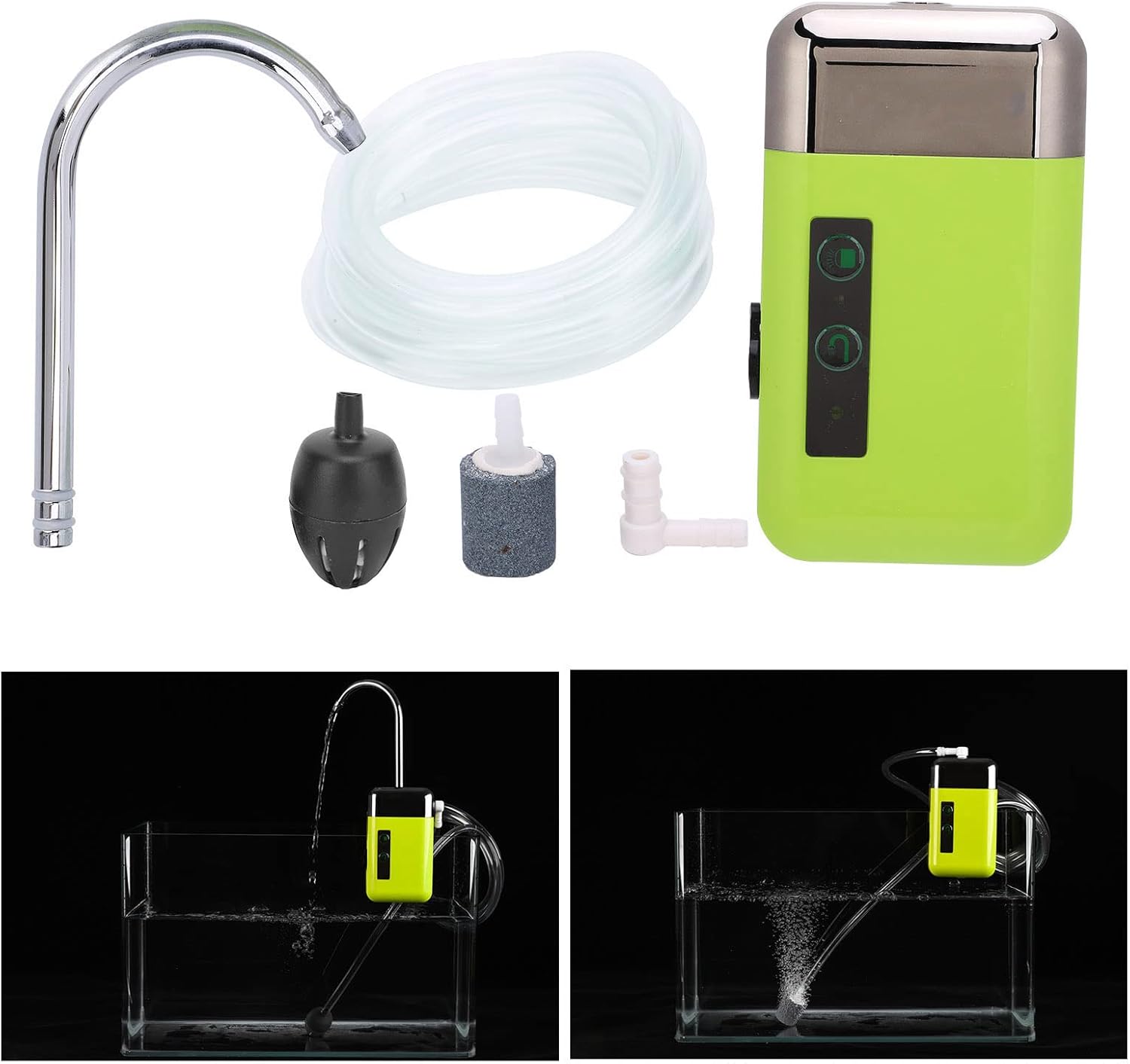 Induction Pumping Aerator, Sensing Oxygen Pump Aeration Fishing Gear for Fishing Hands Washing 210