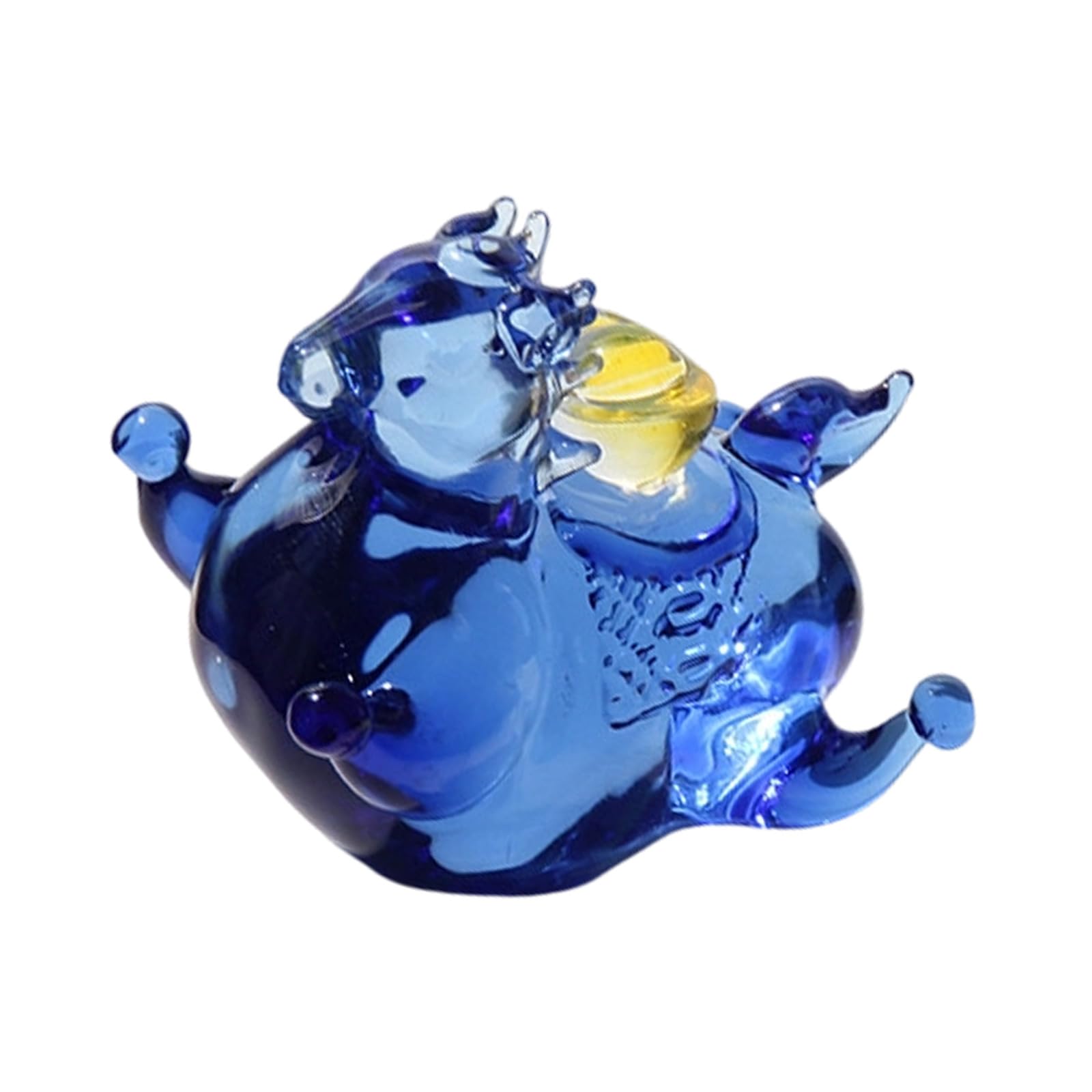 Snorvixre Glass Horse Statues Realistic Animal Art Figurines Collections Ornament Zodiacs for Offices Home Decors Glass