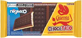 Chocolate Chocotrio Garoto Negresco 90g