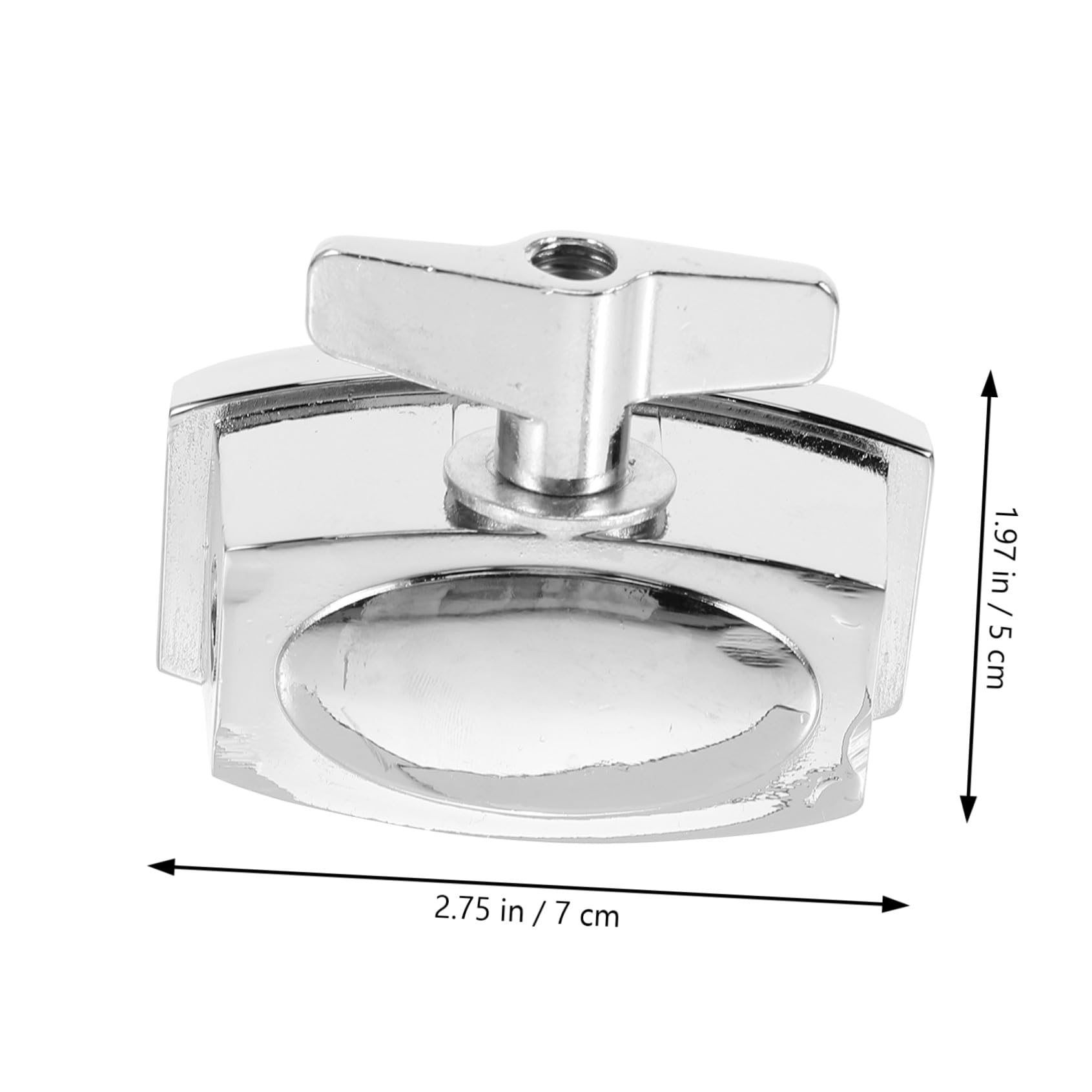 CLISPEED Support de Tom en Alliage Argenté, Pièces et Accessoires pour Batterie, Fixation Remplaçable Offrant un Support Supplémentaire, pour Usage Musical