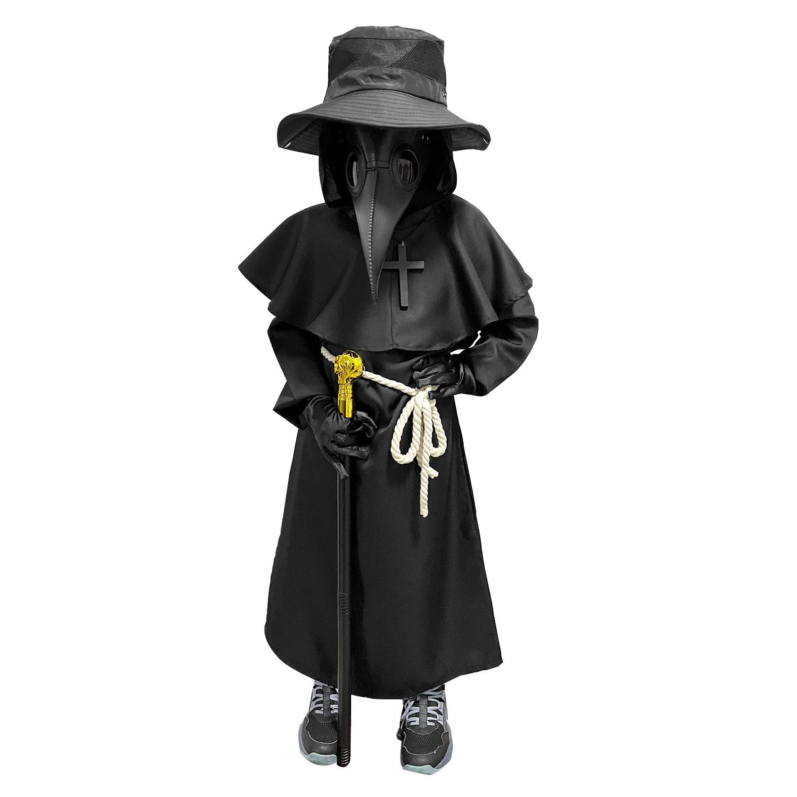 Pestdoktor Kostüm für Kinder, Halloween Kostüme für Jungen Rollenspiel Kostüm Karneval Mittelalter
