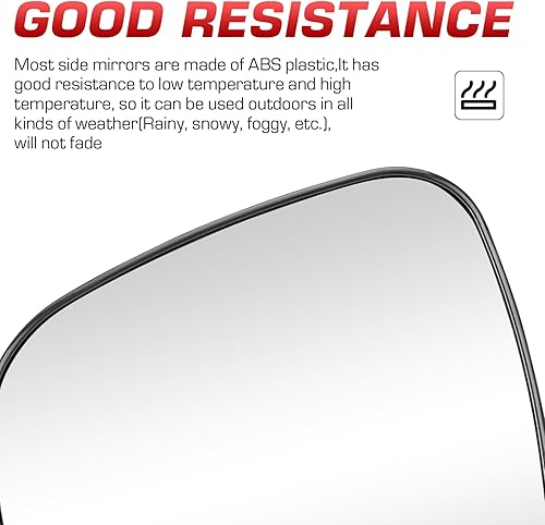 Miniatura 5 de Espejo exterior con calefacción lateral derecho para Chrysler Town&Country 2008-2016, Dodge Grand Caravan 2008-2020, RAM CV 2012-2015, Volkswagen