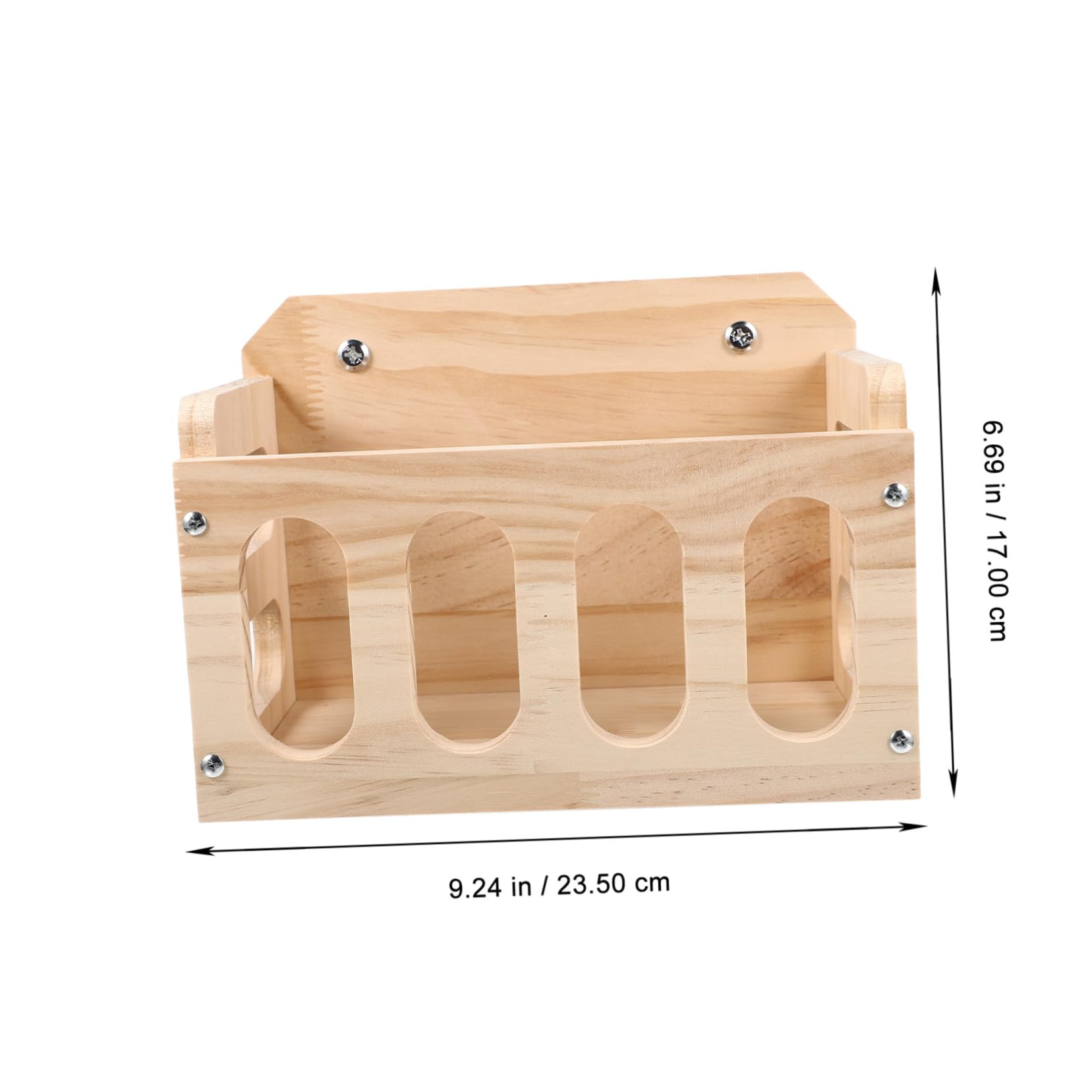 Râtelier à Lapins en Bois Design Fixe Anti-gaspillage