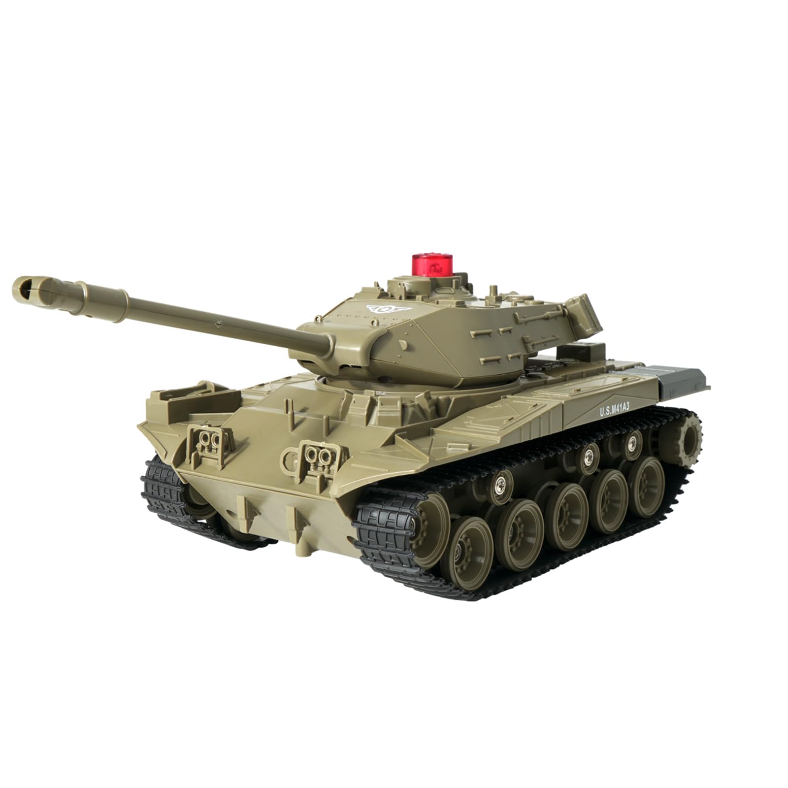 RC Tank Military Truck Vehicle RC Car 2,4 GHz Radio Control Military Combat Tank Toys 270° Rotation Reality Sounds a Good Gift for Boys