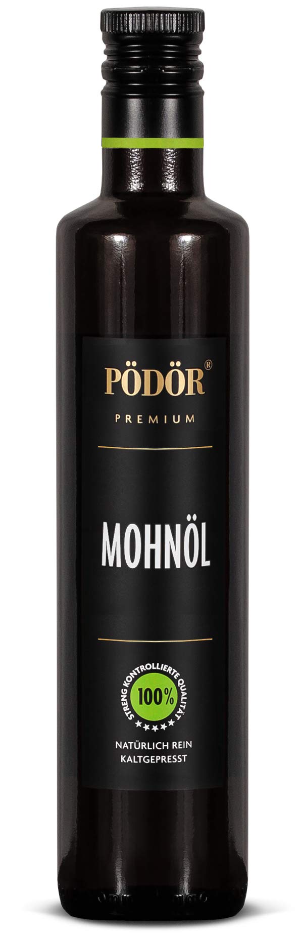 PÖDÖR - Mohnöl 500 ml - kaltgepresst - naturbelassen - ungefiltert