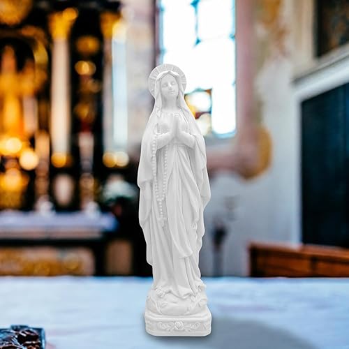 Miniatura 3 de Sagrada La Señora de Lourdes - Hermosa obra de arte de resina, símbolo de fe, decoración católica perfecta para el hogar, precioso regalo