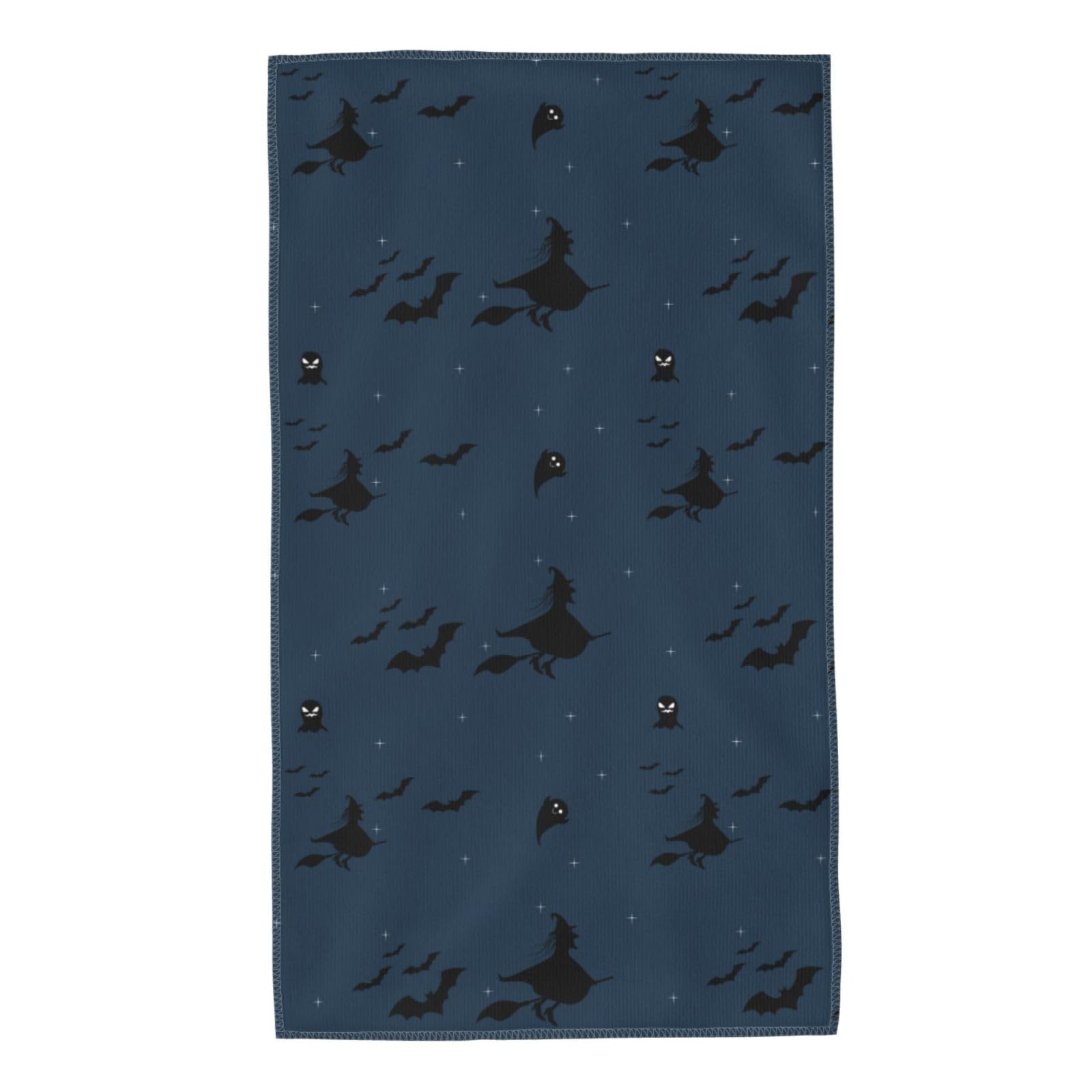 FJQWKLF Halloween Bats Super Soft Hand Towels 27.5x15.7inch Multi-Purpose Skin-Friendly Absorbent Thin Bathroom Towels