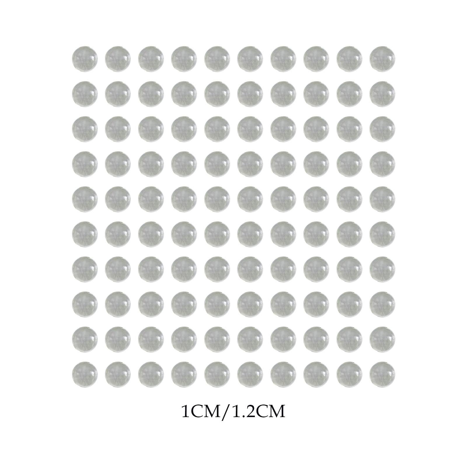 SNAPPSY 100Pcs Small Glass Beads No Hole Craft Centerpiece Home Office Glass Spheres 10mm-image-48