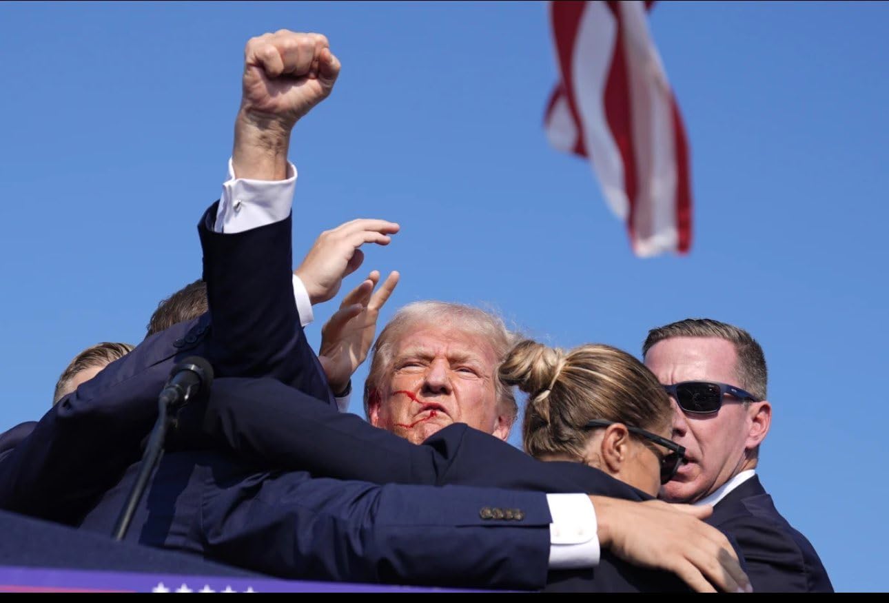 3 Pack TRUMP 2024 FIGHT! FIGHT! FIGHT! Debossed Rubber Bracelets - Quality Thick Silicone Wristbands (Small (7