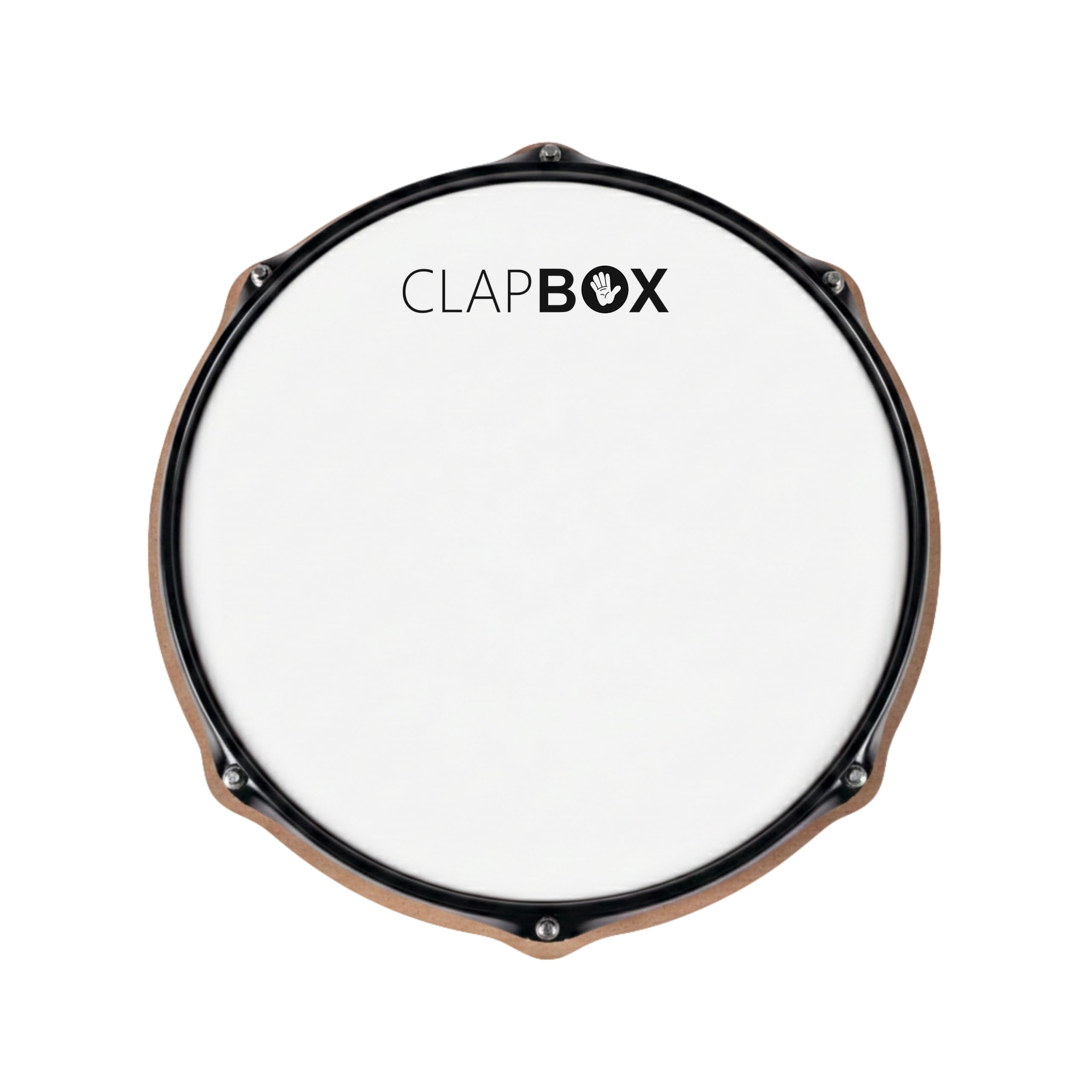 Clapbox Rudiment Practice Pad (12 inches) with Drum Ring for Real Feel (Practice Pad Only)-image-32
