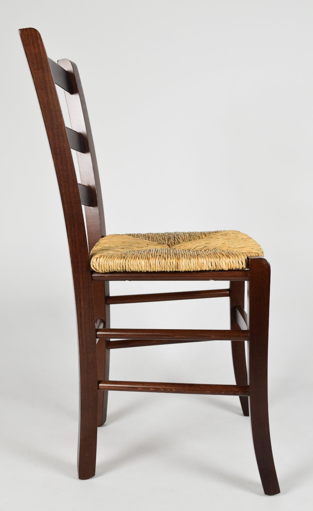 t m c s Tommychairs - Set 4 sillas Venezia para Cocina y Comedor, Estructura en Madera de Haya Color Nuez y Asiento en Paja