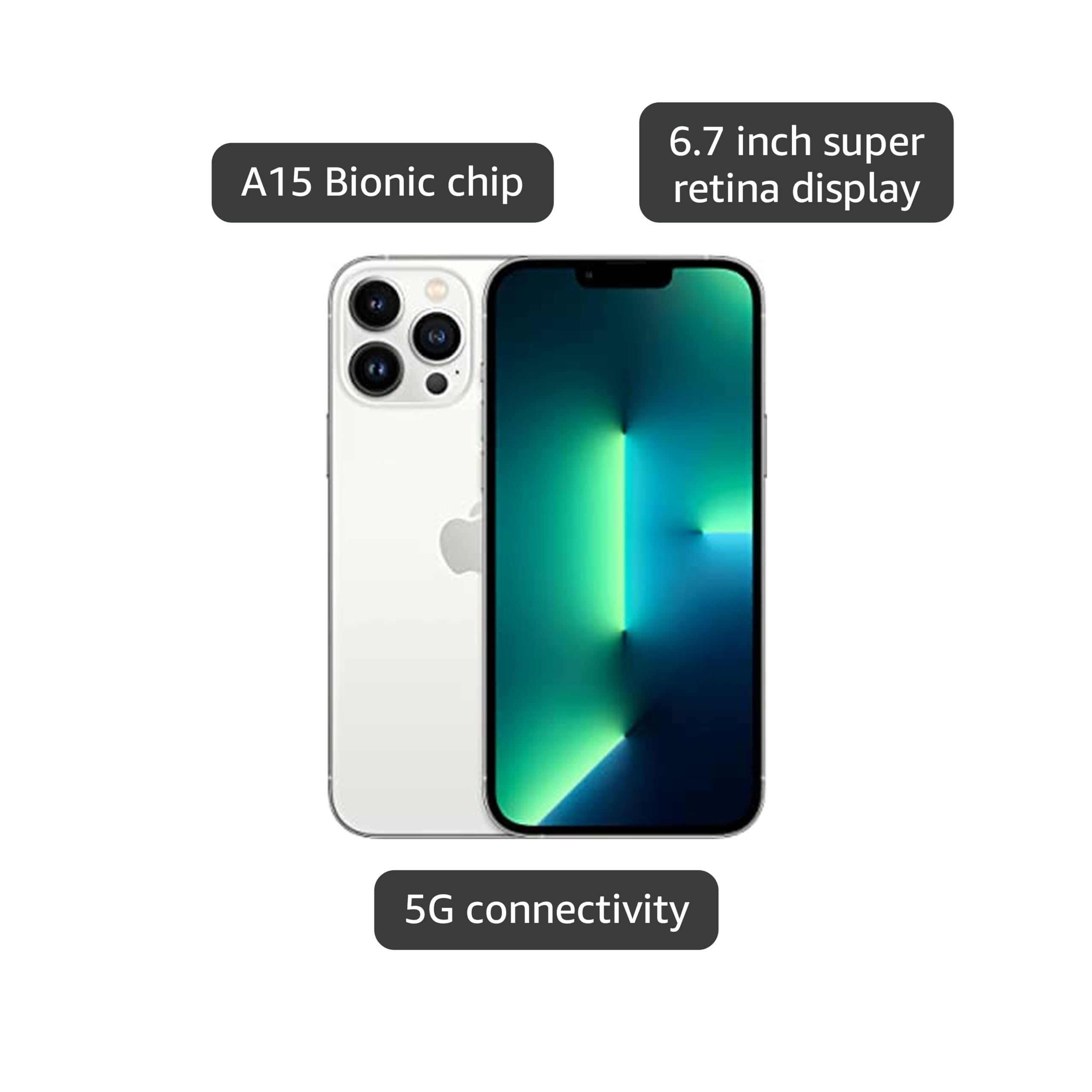 Amazon.com: Apple iPhone 13 Pro Max, 256GB, Silver - AT&T (Renewed Amazon.com: Apple iPhone 13 Pro Max, 256GB, Silver - AT&T (Renewed