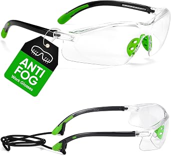 SAFEYEAR Anti Fog Z87 Safety Glasses for Men & Women Protective Eyewear Lab Work Glasses