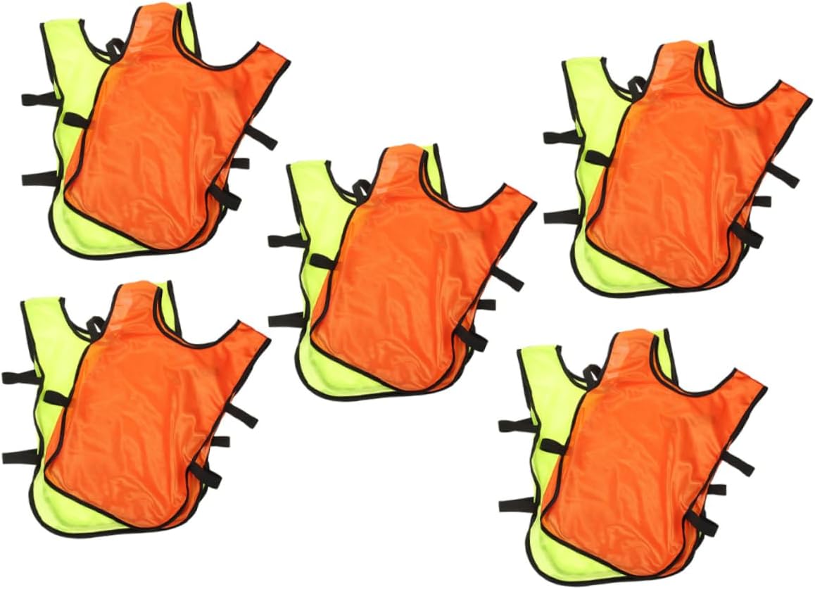 Training Soccer Equipment 10pcs Boys and Girls Soccer Pinnies Basketball Vests Youth Sports Jerseys Quick-dry Machine Washable