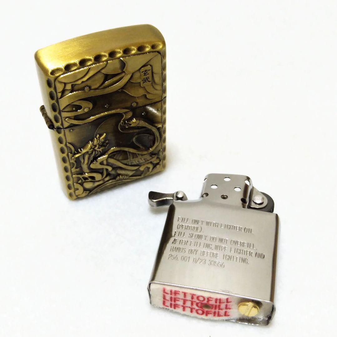 Amazon.co.jp: 玄武 オイルライター レトロ アンティーク調 メンズ