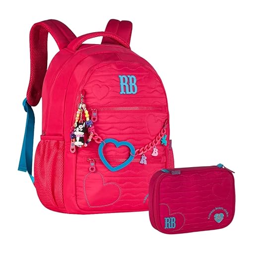 Kit Mochila Rebecca Bonbon Matelassê Corações com Estojo Box Coleção 2026 RB27014