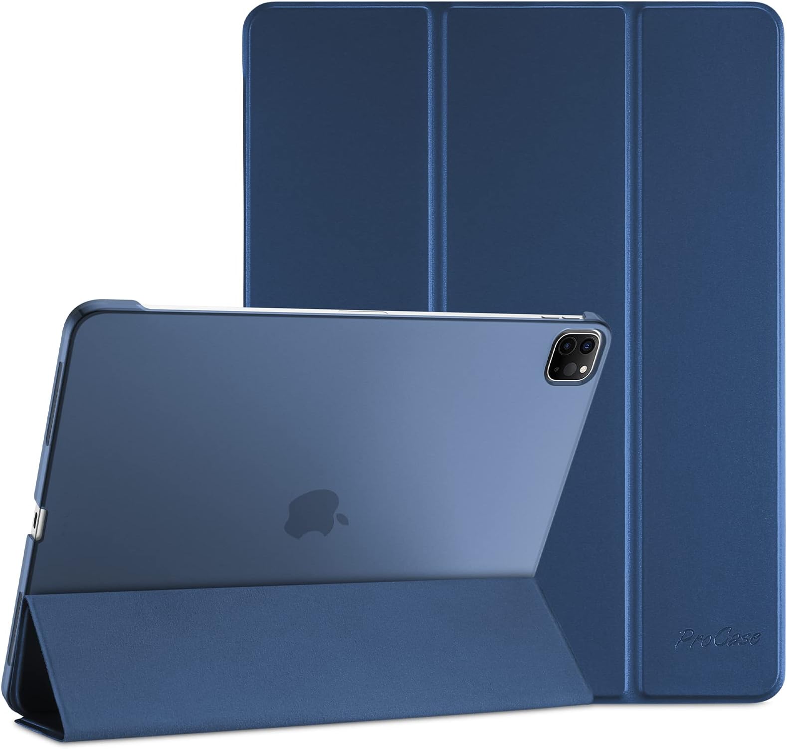 ProCase for iPad Pro 11 Inch Case 2022/2021/2020/2018(4th/3rd/2nd/1st Generation), iPad Pro 11" Slim Stand Hard Back Cover Shell Smart Folio Compatible with Penci/Support Auto Wake/Sleep -Darkblue