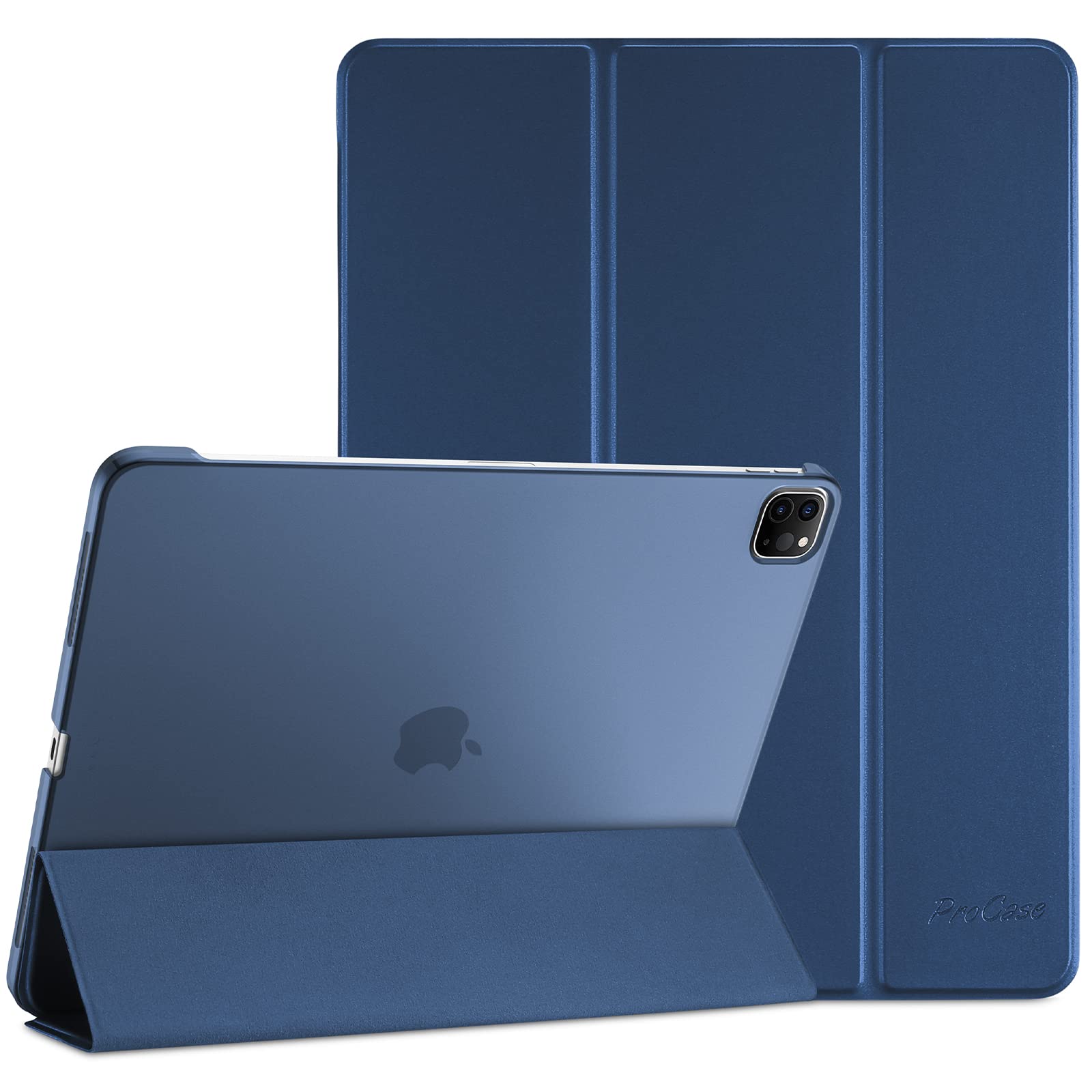 ProCase Cover for iPad Pro 11 Inch Case 2022/2021/2020/2018, Slim Stand Hard Back Shell Smart Cover for iPad Pro 11 Inch 4th Generation 2022 / 3rd Gen 2021/ 2nd Gen 2020 / 1st Gen 2018-Darkblue