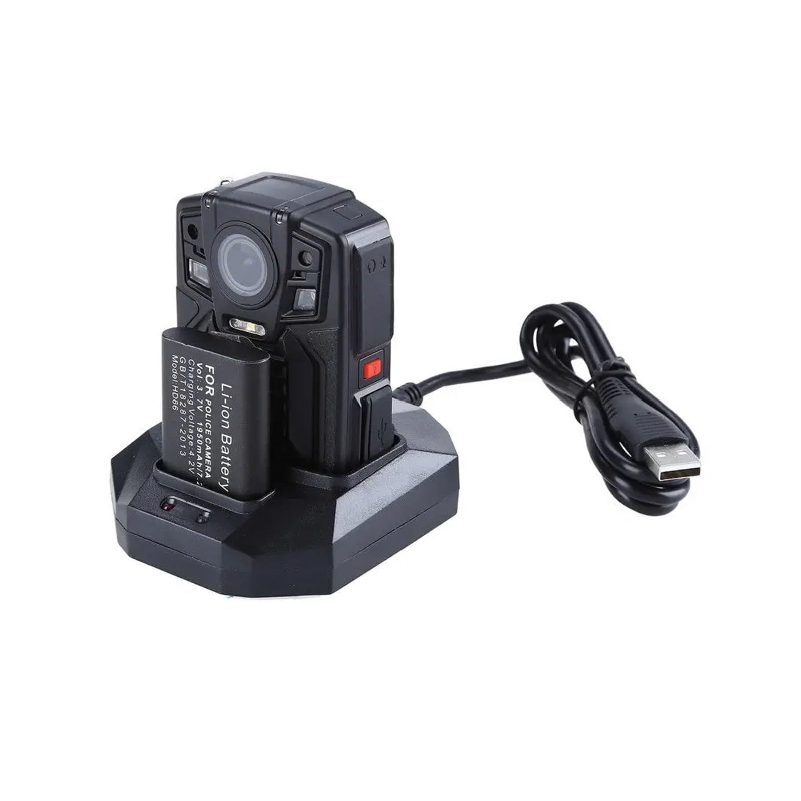 HD 1290P Polizia 33MP Sicurezza Esterna IR Lente a infrarossi Corpo Indossato Fotocamera Visione notturna Rilevazione di movimento Personale portatile(64GB ONLY)