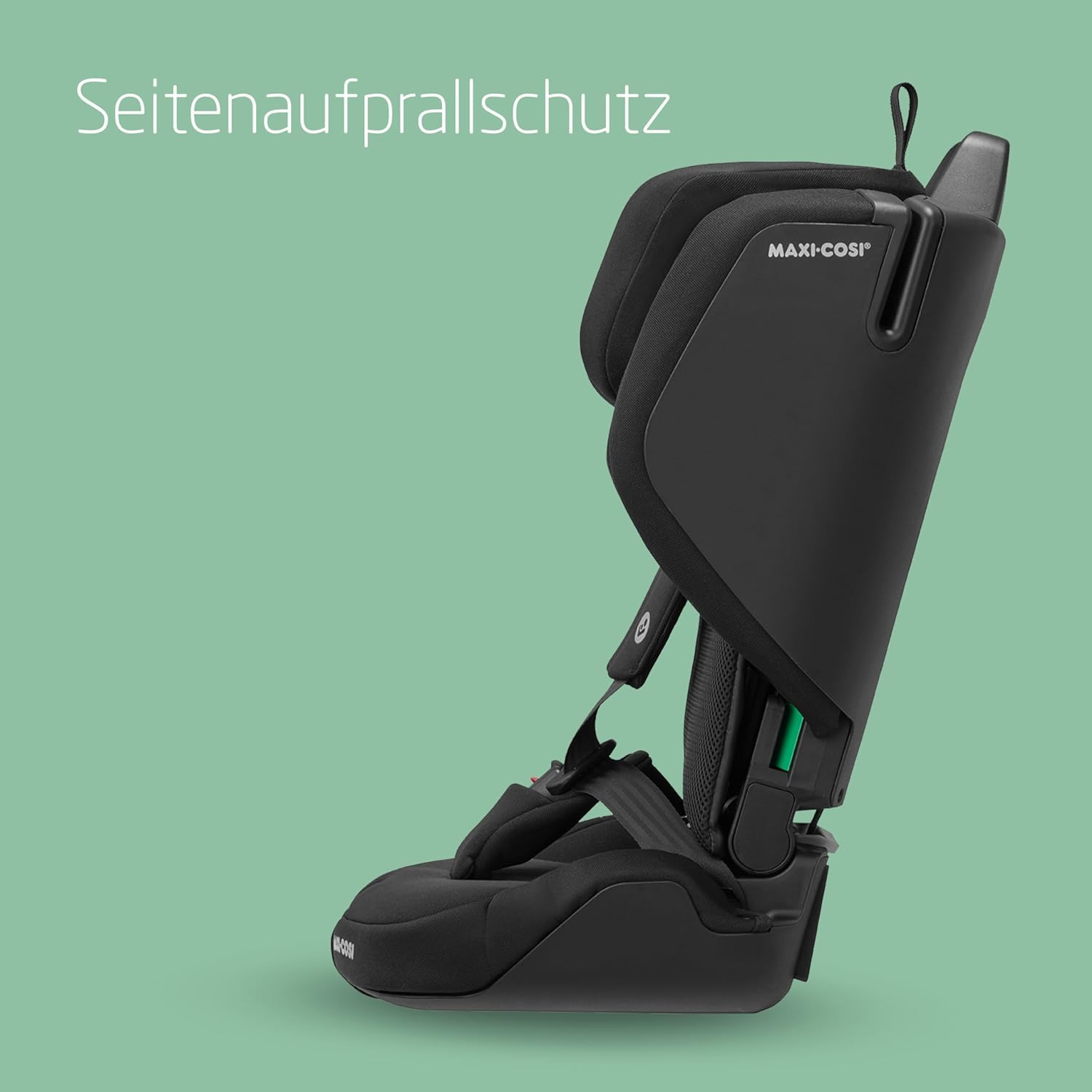 Maxi-Cosi Nomad Plus Klappbarer Kindersitz 15 Monate - 4 Jahre 76-105 cm Tragbarer Reiseautositz Superkompakt Leicht Seitenaufprallschutz Authentic Black