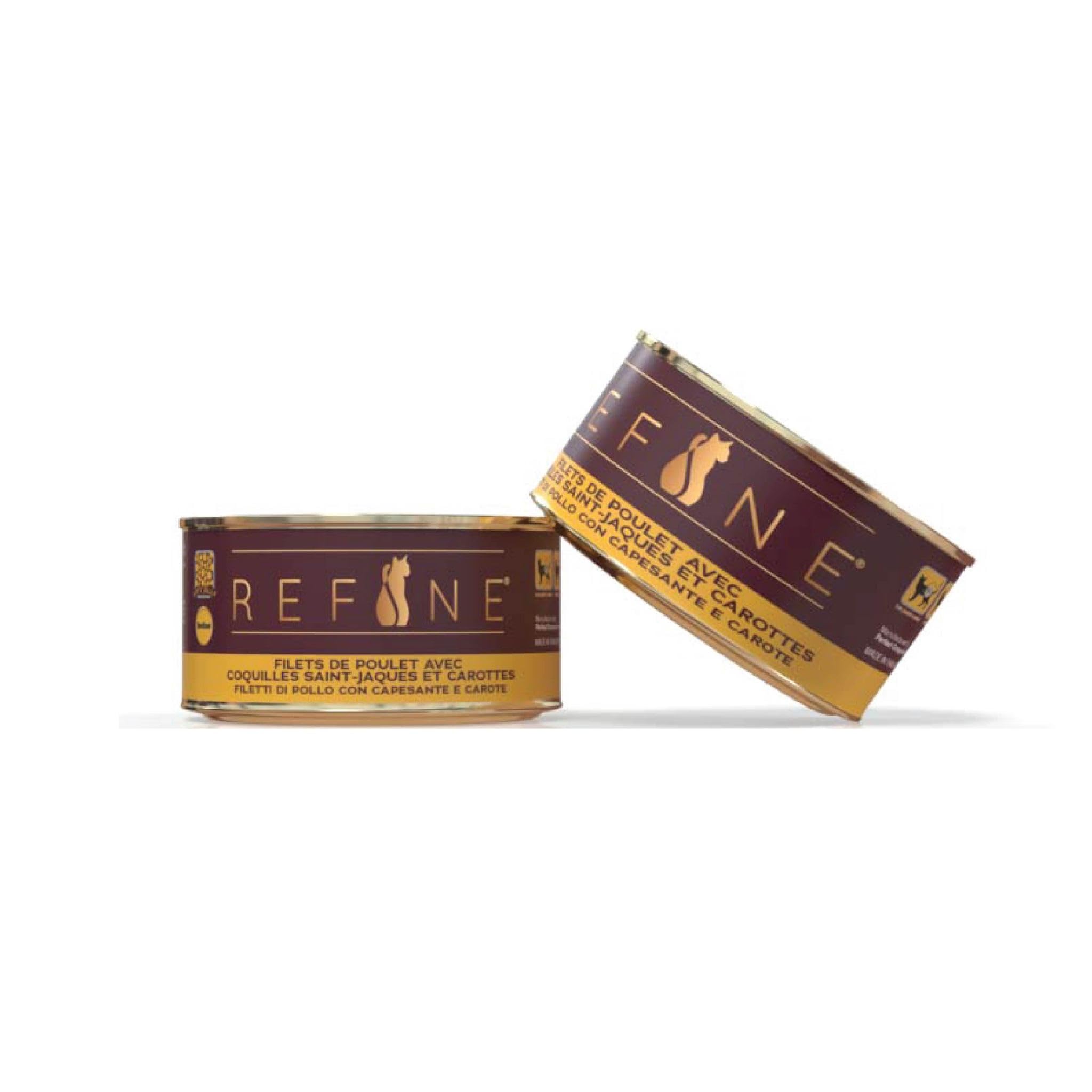 Refine Kısır Kedi Konservesi Deniz Taraklı ve Havuçlu 85 gr