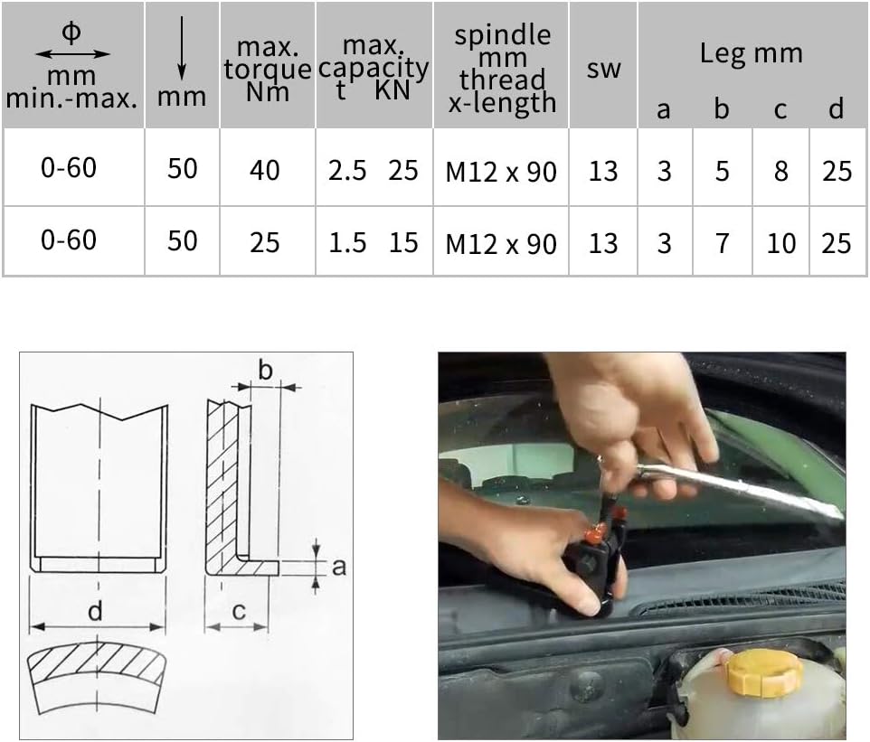 Advanced Adjustable Wiper Arm Puller - OTUAYAUTO Battery Terminal Removal Kit, Heavy Duty Windshield Wiper Remover Tool