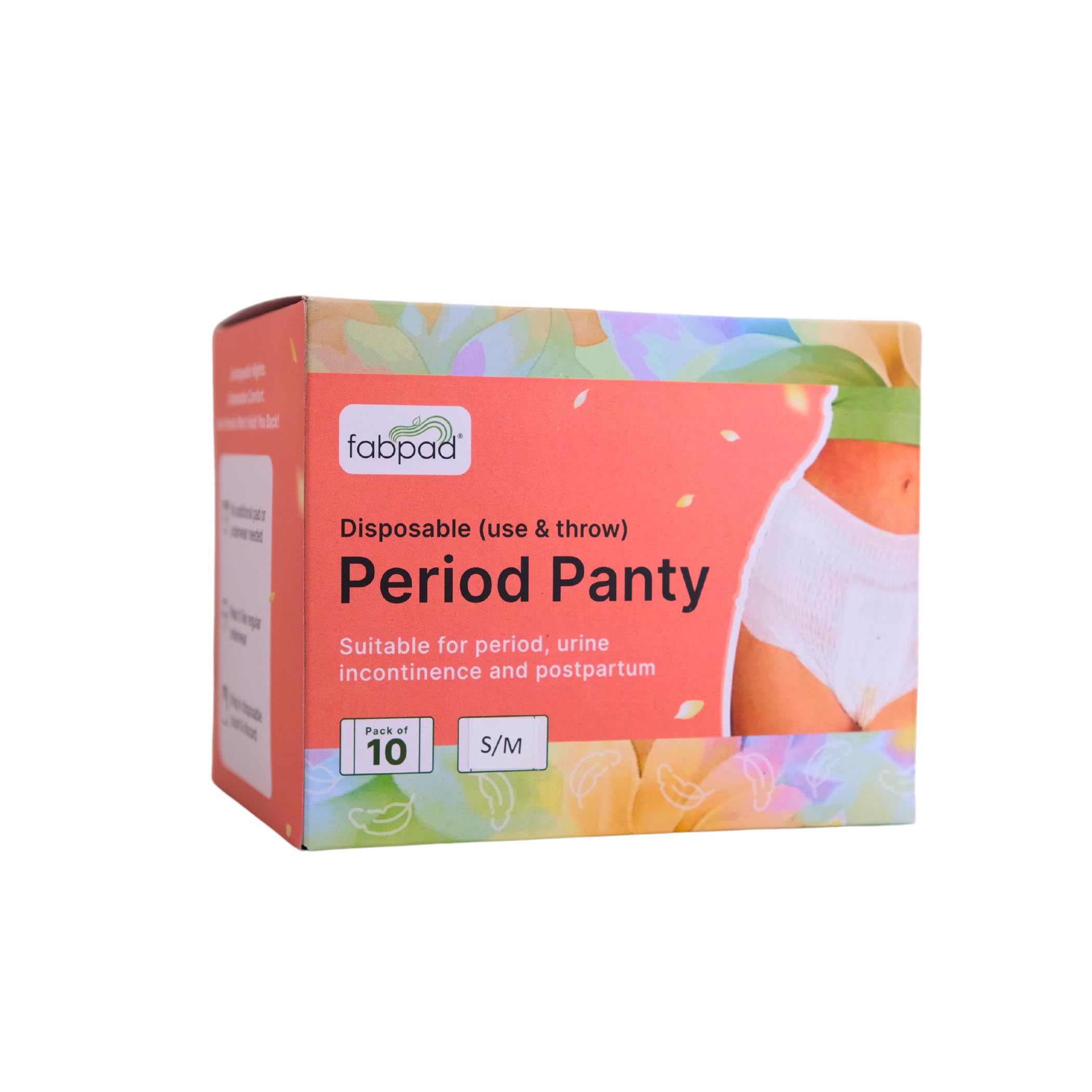 Fabpad Ultra Absorbent Disposable Use & Throw overnight Period Panties - Pack of 10 (L/XL)-picture-20