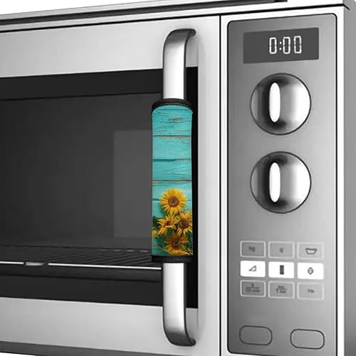 Vista 77 de Juego de 6 fundas protectoras para manijas de puerta de refrigerador con diseño de esqueleto divertido, guantes de cocina para nevera, microondas
