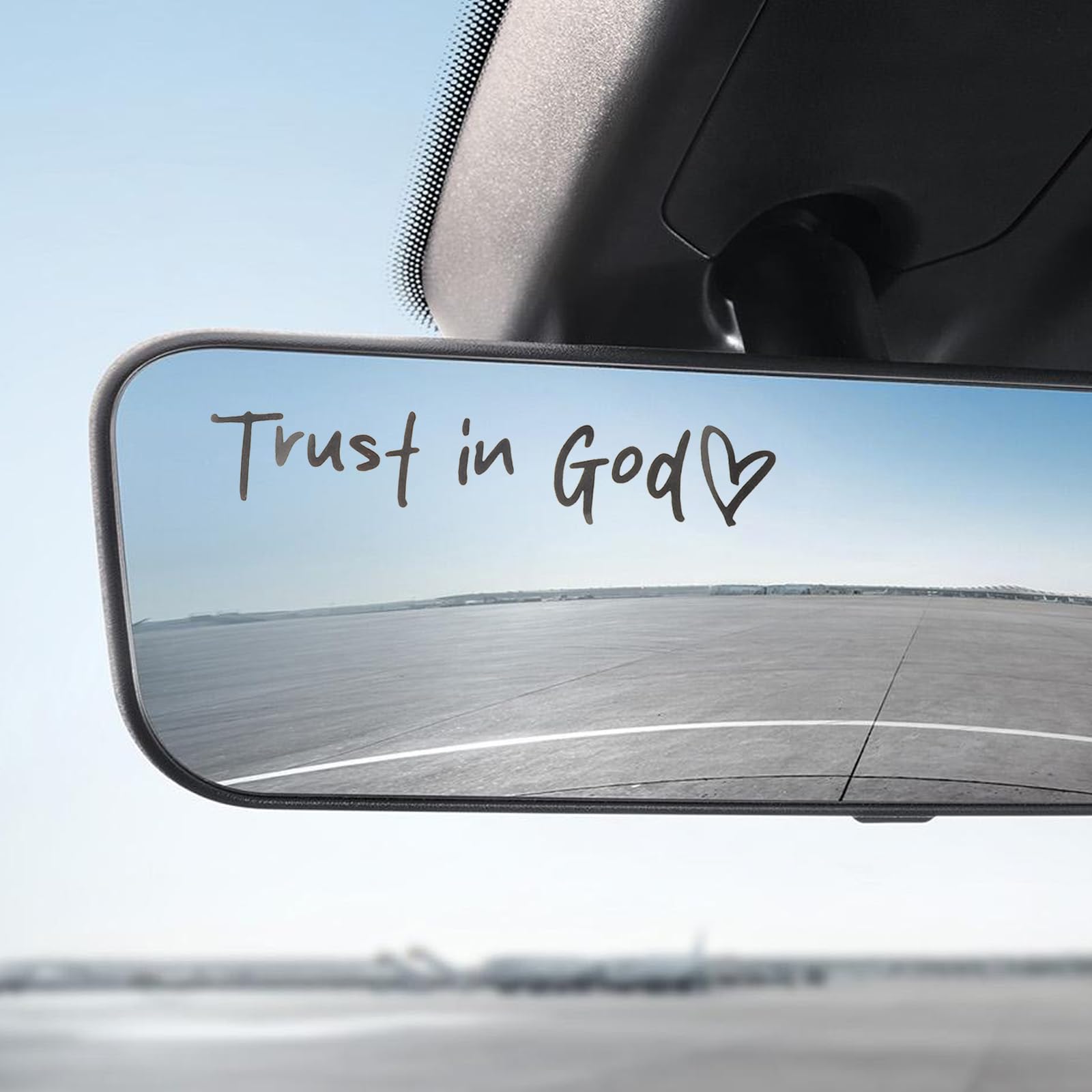 8pcs Trust in God Rearview Mirror Sticker,Mirror Decals,Cute Car Stickers,Christian Car Accessories,Easy to Stick and Remove,Suitable for Car Rearview Mirror Makeup Mirror,Refrigerator