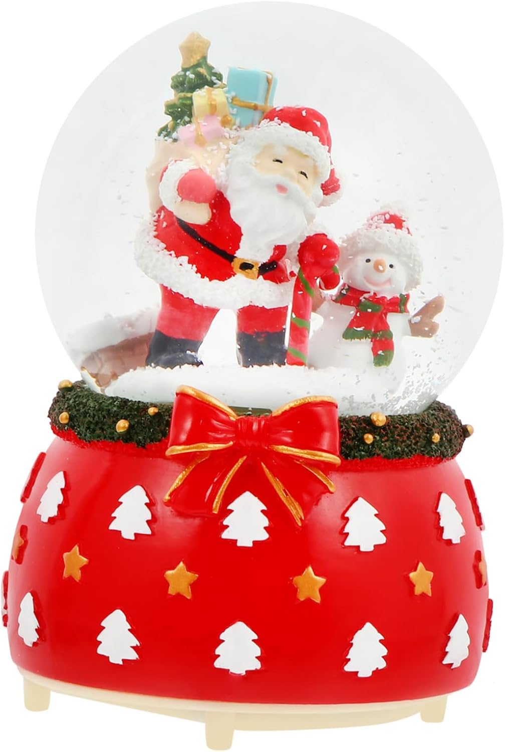 Cabilock 1pc Christmas Music Box Rotation Drift Design Decorative Crystal Table Adornment for Home and