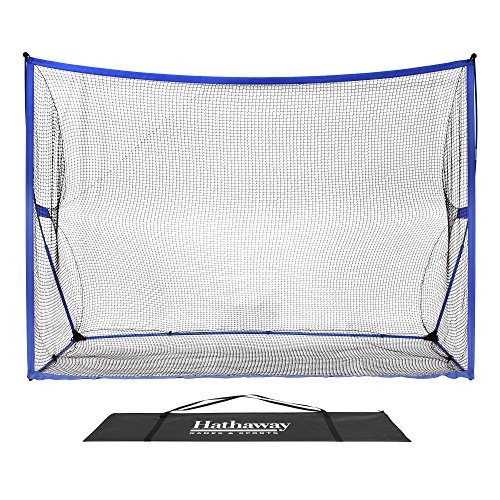 Hathaway Par 5 black Net & Royal Trim Ground Stakes & Carry Bag, Blue, 120