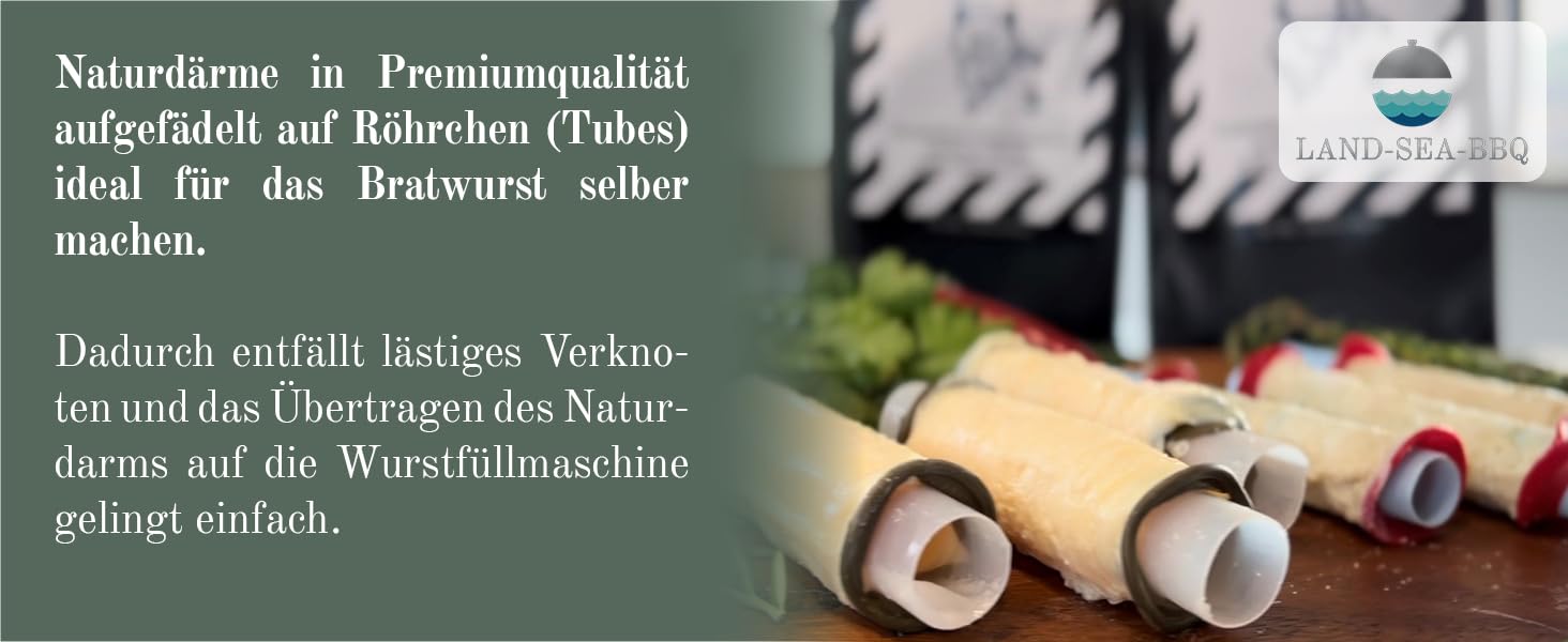 50 M Schweinedarm Naturdarm 26/28 – Bratwurstdarm Zum Wursten, Made In Germany