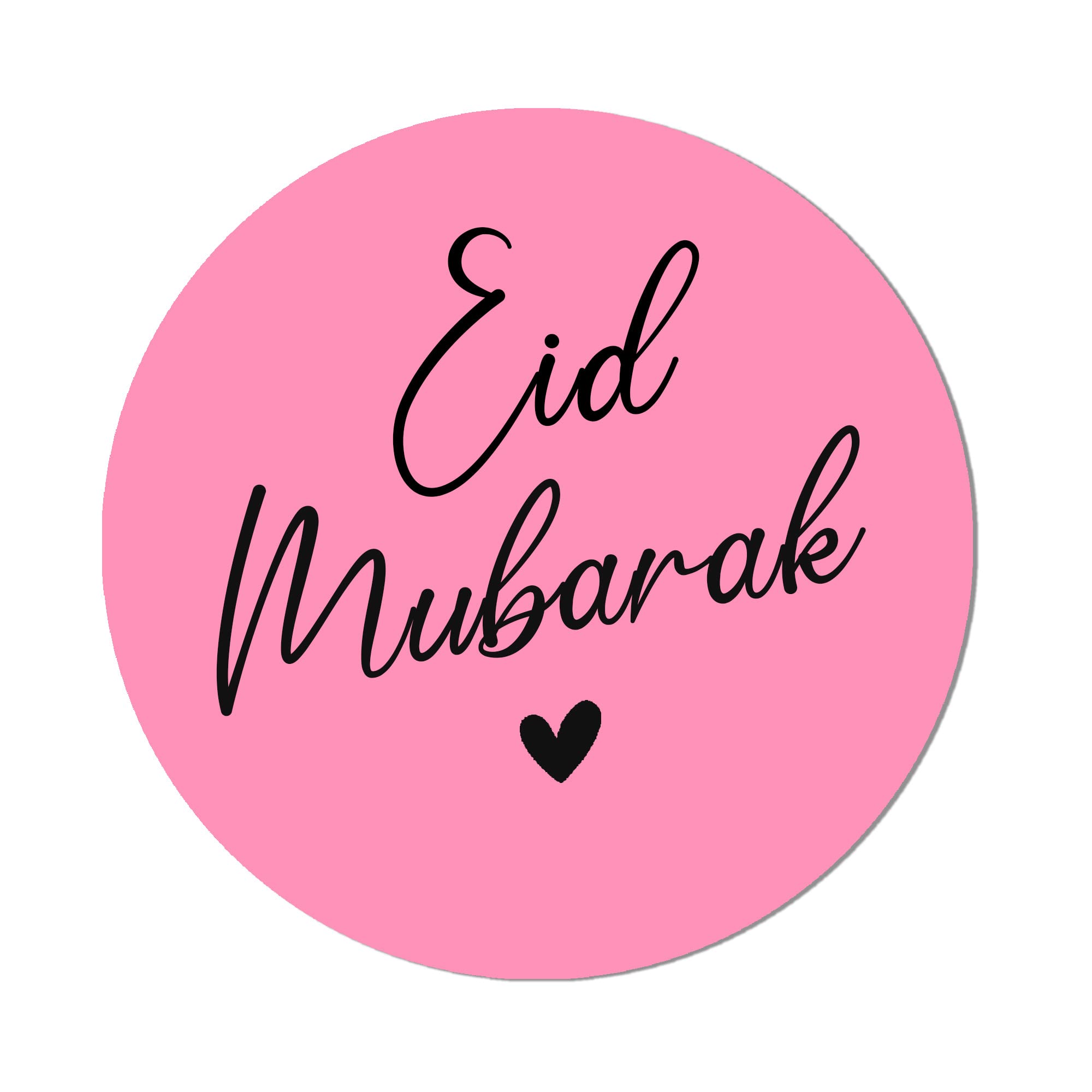 Treasured Forever Dark Pink Eid Mubarak - Eid Muslim Celebration Sticker 24 Sticker (45Mm)