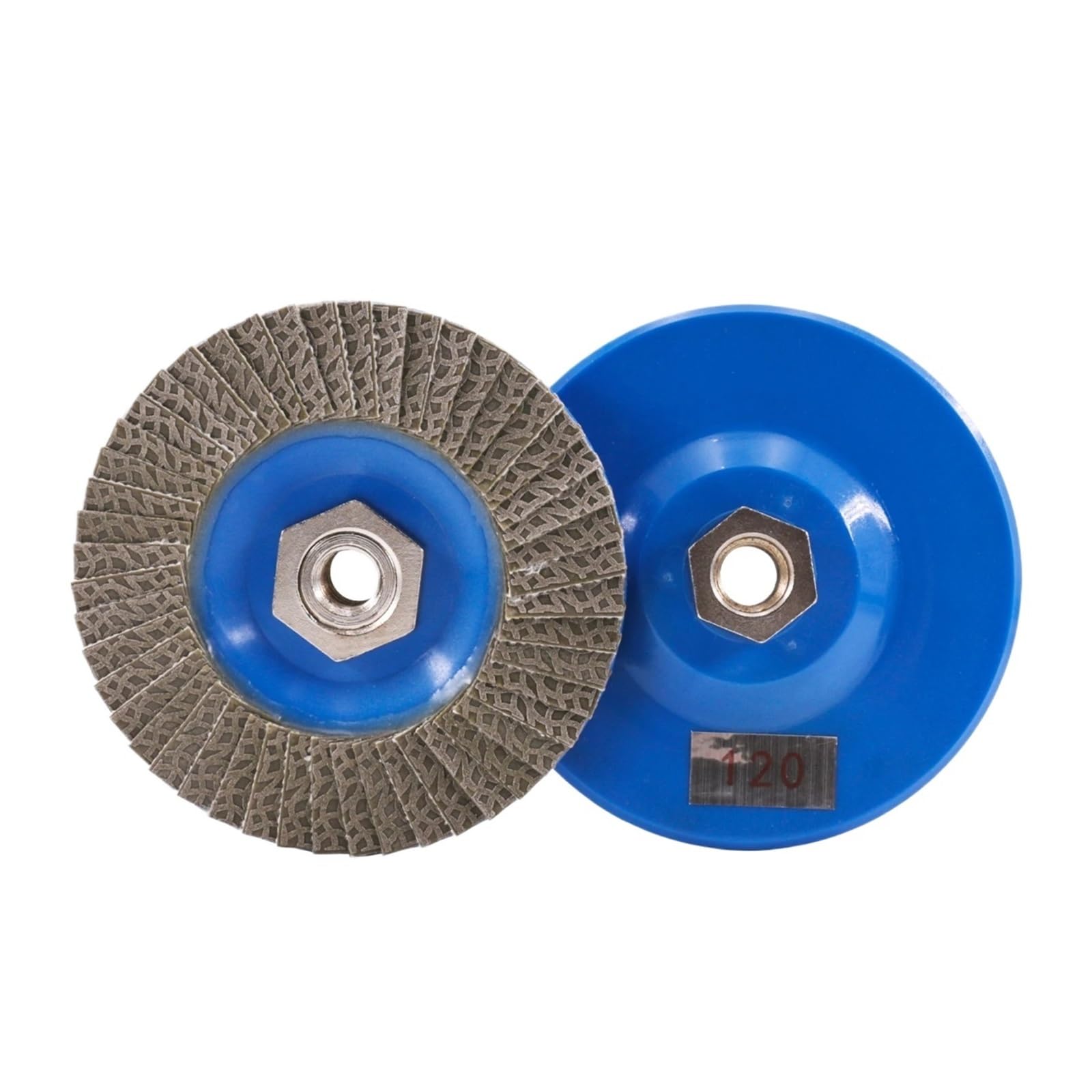 Mola for lucidatura da 4,5 pollici - Disco abrasivo a matrice in plastica grana 60/100/200/400