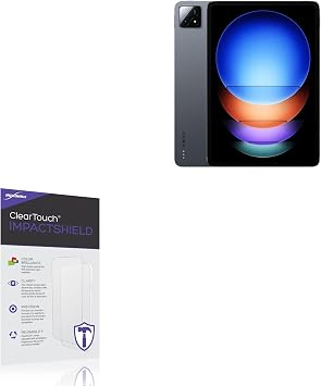 BoxWave Screen Protector Compatible with Xiaomi Pad 6S Pro 12.4 - ClearTouch ImpactShield 2-Pack, Impenetrable Screen Protector Flexible Film