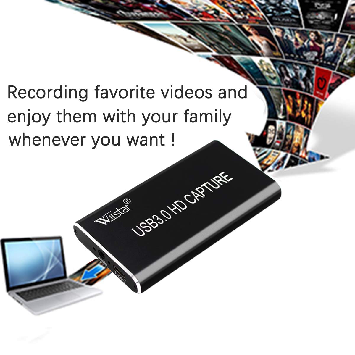 Amazon.com: Wiistar HDMI Game Capture Card 1080P HDMI to USB 3.0 Type C  Live Video Capture Game Capture Recording HDMI to USB 3.0 Adapter Grabber  for Windows Mac OS Linus : Electronics