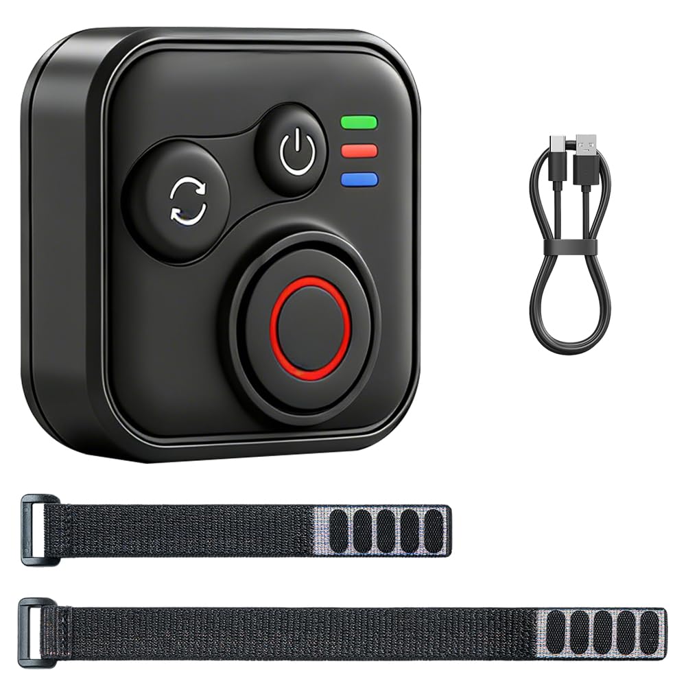 Bluetooth Fernbedienung für Insta360 X5/X4/X3/Ace Pro 2/Ace Pro/GO3S/GO3/GoPro Hero 13/12/11, Wasserdicht Wireless Fernbedienung Zubehör mit Bis zu 96H Betriebsdauer & BT5.1, 50M Reichweite