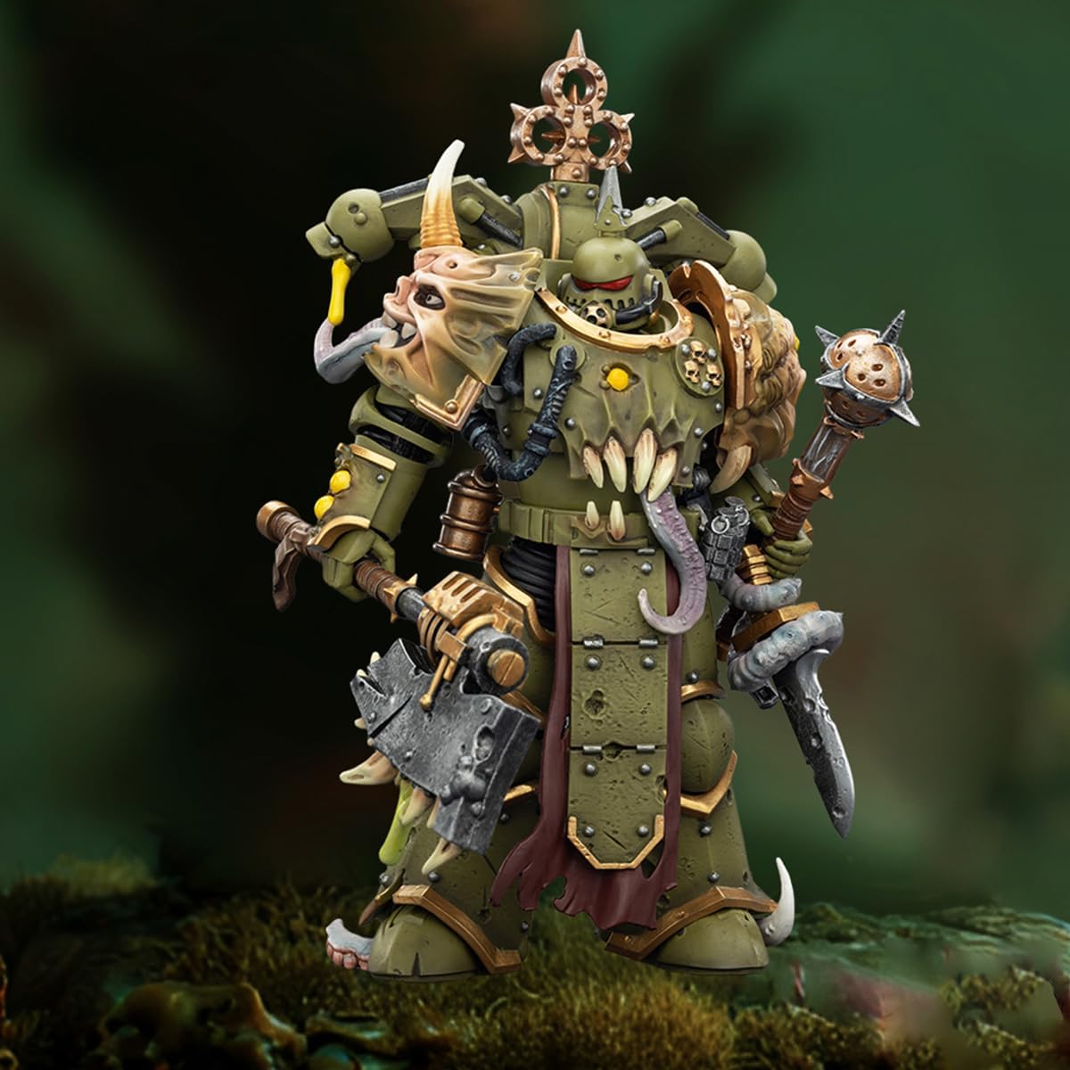 JOYTOY Warhammer 40,000 1/18 Action Figure Death Guard Plague Marine and Plague Marine Champion-2PCS Collection Model Birthday Gifts Pre-Order
