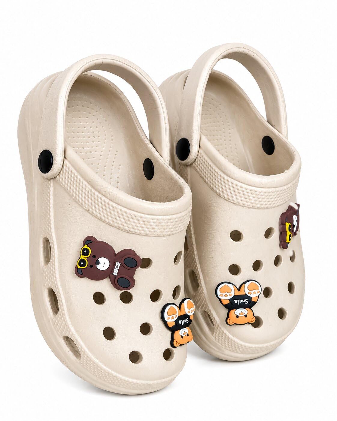 Women's Lightweight EVA Clogs with Adjustable Back Strap | Soft Cushioned Slip-On Garden & Casual Shoes | Breathable Anti-Skid Comfort Clogs with Decorative Charms-image-37