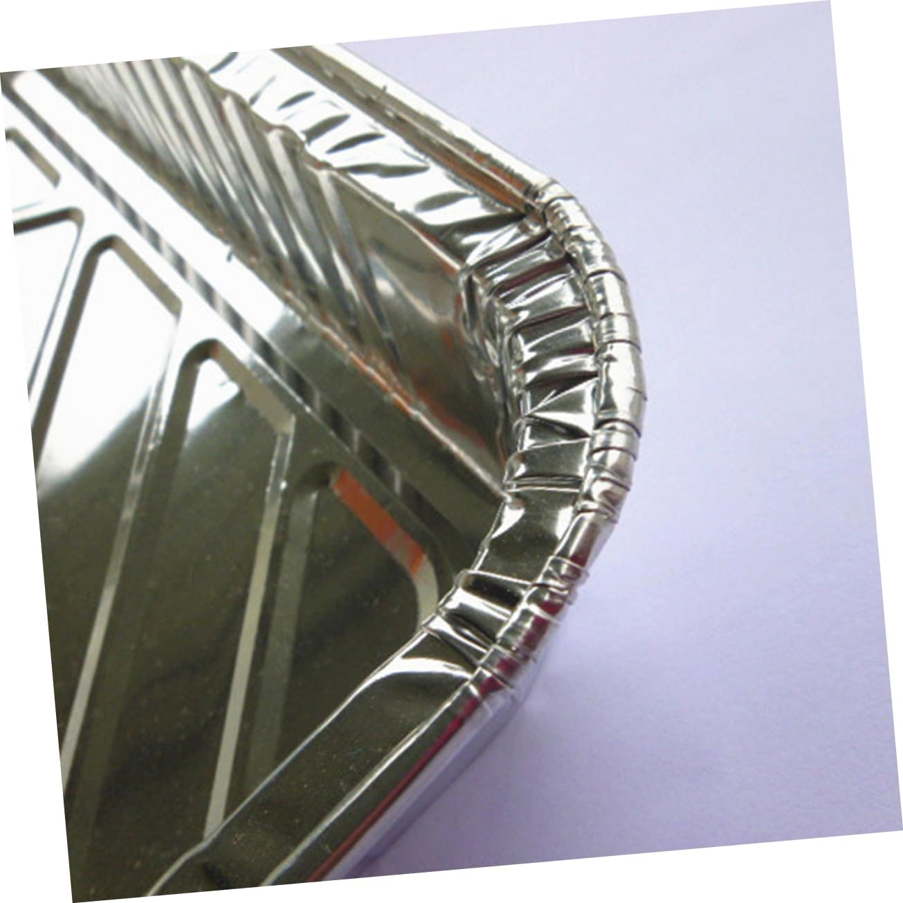 10pcs Disposable Aluminum Foil BBQ Drip Pan Tray for Grease Catching Recyclable Liners for Easy Grill Maintenance and Cooking Side Dishes