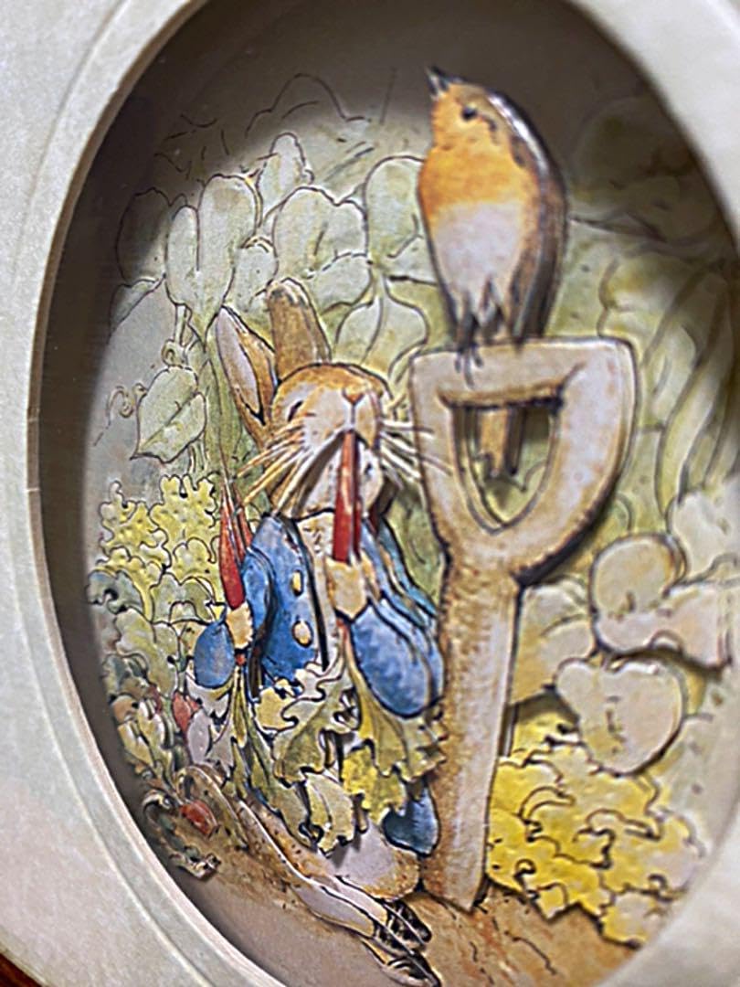 Amazon.co.jp: 物 ピーターラビット ツイン 工芸品 3Dシャドー