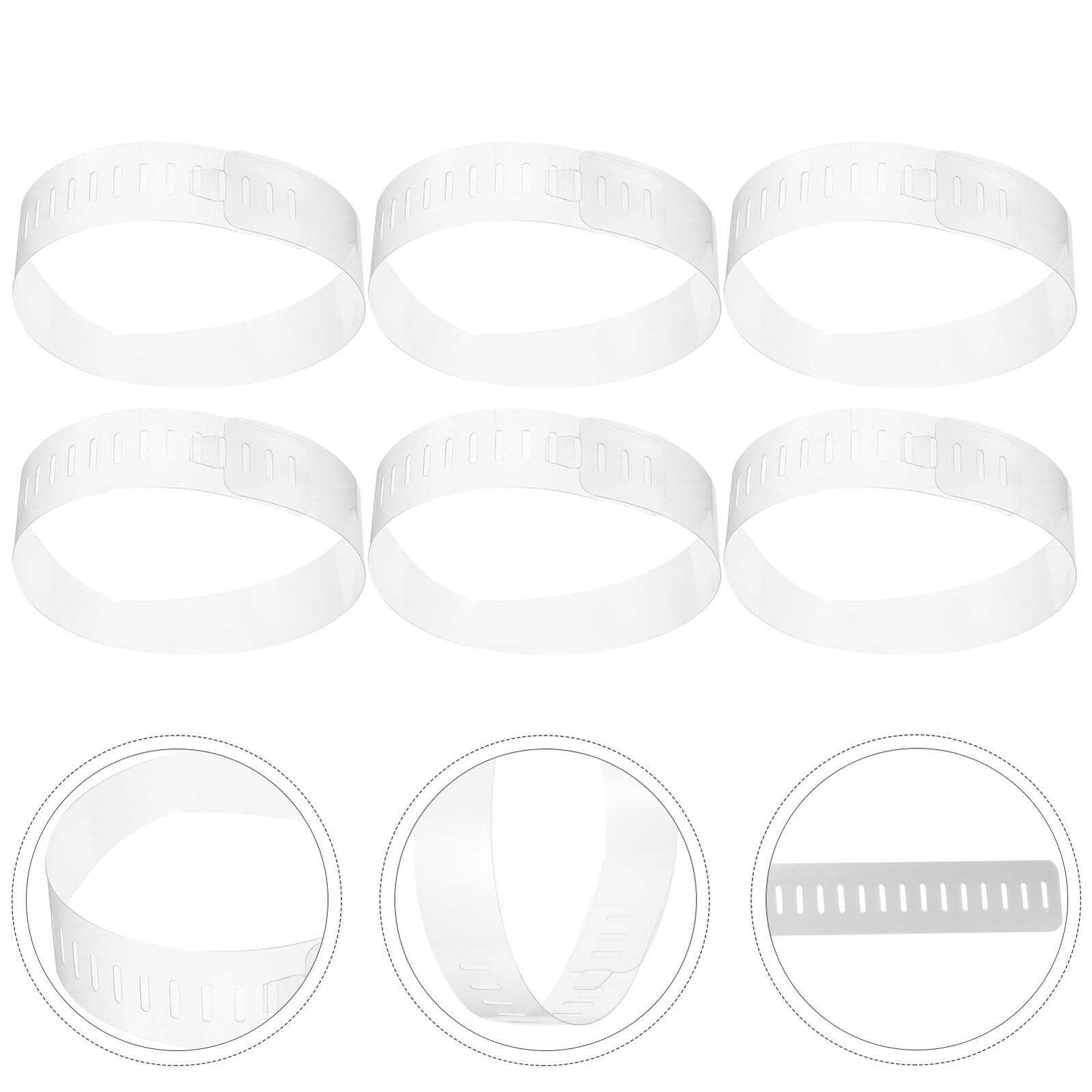 Didiseaon 100 piezas Soportes Transparentes para Cuello de Camisa PVC Duradero Fijación Fácil para Moldear y Forma y Compacto para Hombre y Viaje