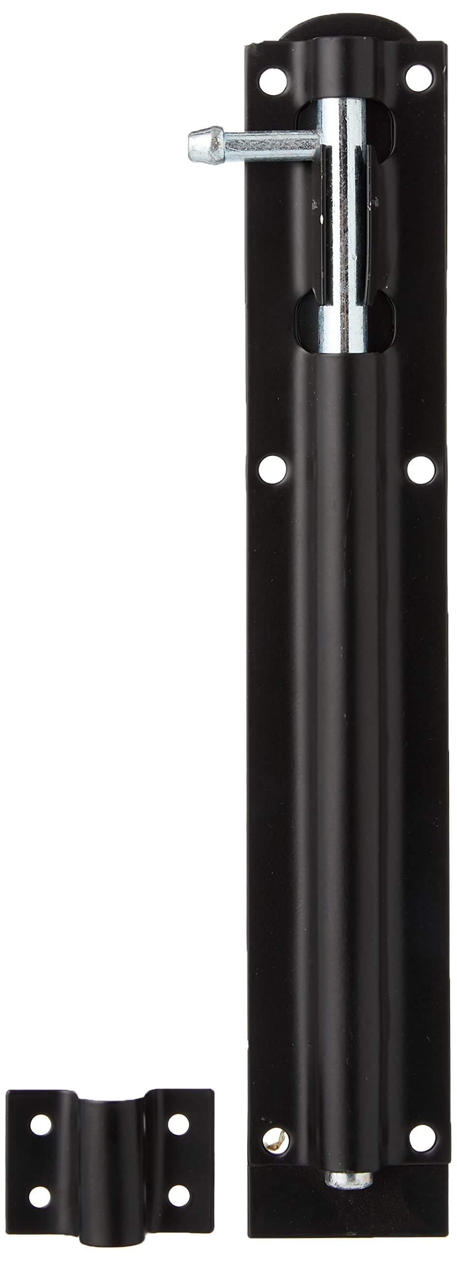 Timco Tbs10bp Straight Tower Bolt Black