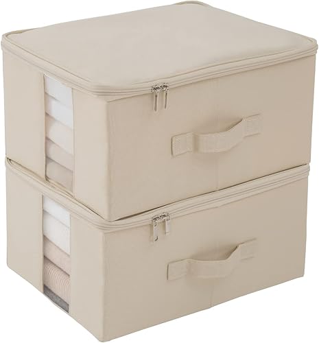 Miniatura 11 de Almacenamiento debajo de la cama con ventana transparente/tela resistente 600D, bolsas de almacenamiento debajo de la cama para ropa, ropa, manta