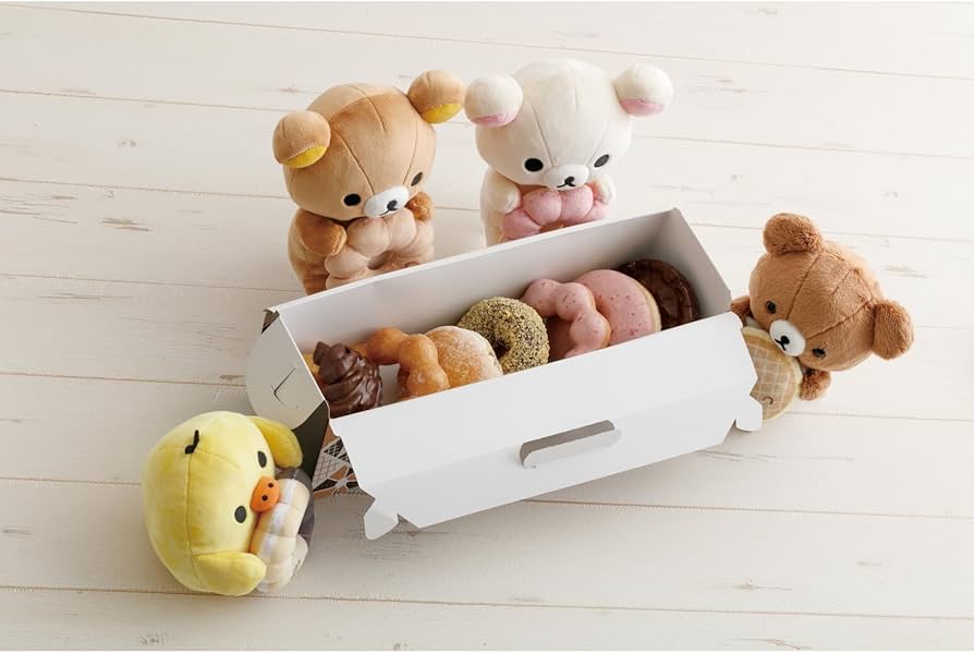 リラックマ　ドーナツまくまくぬいぐるみ　ミスド　ミスタードーナツ リラックマ×ミスタードーナツ ドーナツまくまくぬいぐるみ