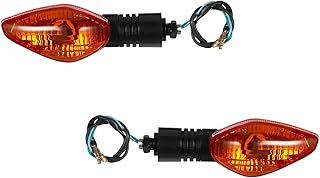 Pro Tork Pisca Chicote E Coxim Modelo Original EsquerdoTraseiro Bros 150 13 E 14/160 15 A 18 (Chicote 38Cm) Amarelo